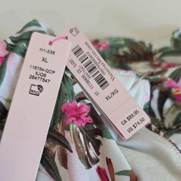 Victoria's Secret Pink Floral Swimwear. Size XL. NWT - Picture 10 of 10